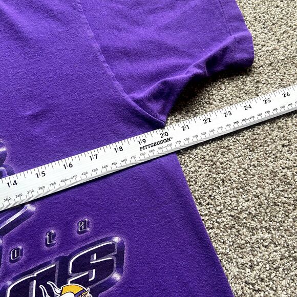 VINTAGE PRO LAYER MINNESOTA VIKINGS FOOTBALL SINGLE STITCH TEE SHIRT USA SZ M - Picture 6 of 7